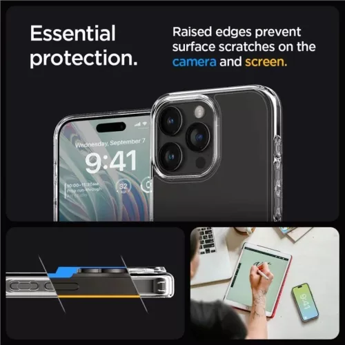  iPhone 15 Pro Max Spigen Crystal Hybrid, kristálytiszta tok-8809896747554 2 kép