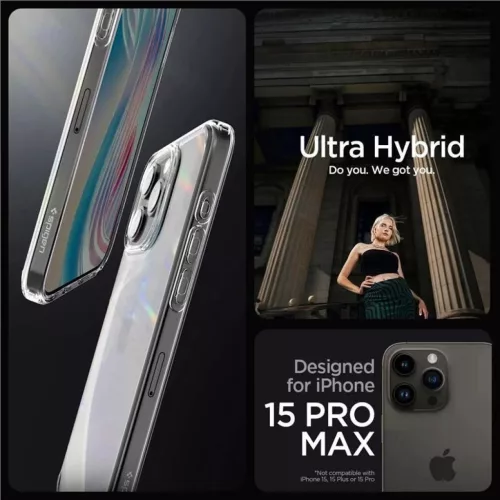  iPhone 15 Pro Max Spigen Crystal Hybrid, kristálytiszta tok-8809896747554 3 kép