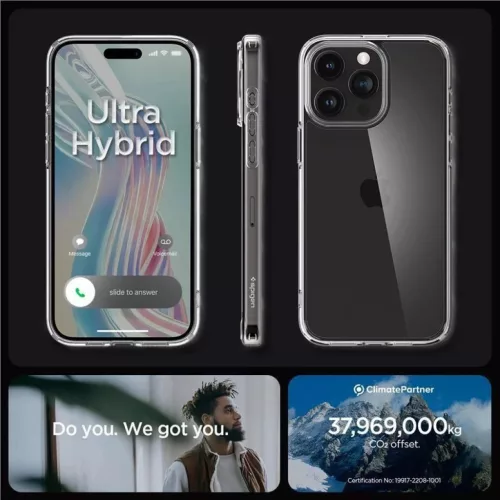  iPhone 15 Pro Max Spigen Crystal Hybrid, kristálytiszta tok-8809896747554 6 kép