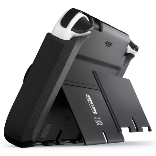  Nintendo Switch OLED Fekete Spigen Thin Fit tok-8809811858211 4 kép