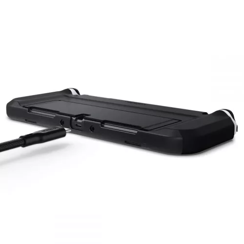  Nintendo Switch OLED Fekete Spigen Thin Fit tok-8809811858211 10 kép