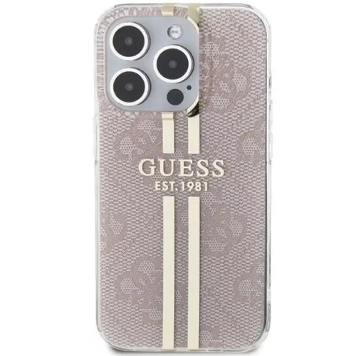 GUESS tok iPhone 14 Pro Max GUHCP14XH4PSEGP (4G Gold Stripe) pink-3666339223090 3 kép