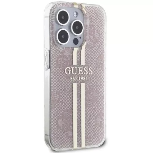 GUESS tok iPhone 14 Pro Max GUHCP14XH4PSEGP (4G Gold Stripe) pink-3666339223090 4 kép