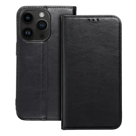 Smart Magneto fliptok iPhone 15 Pro Max fekete tok