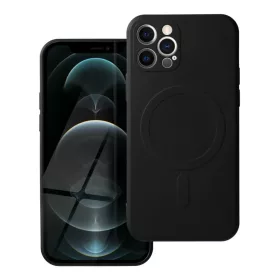   BLACK SILICONE MAG COVER tok kompatibilis MagSafe technológiával IPHONE 12 Pro készülékhez