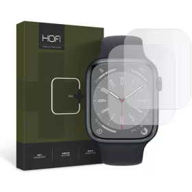   Fólia Hydrożelowa Hofi Hydroflex Pro+ 2-Pack Apple Watch 4 / 5 / 6 / 7 / 8 / 9 / SE 1 / 2 / 3 (44 / 45 mm) Clear üvegfólia