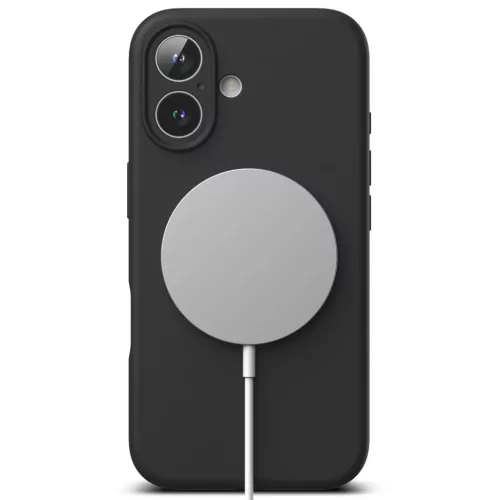 Ringke Silicone Magnetic Magsafe Iphone 16 Fekete Tok-8800274960572 4 kép