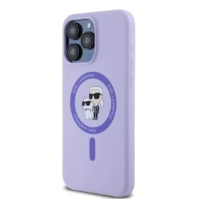  iPhone 15 Pro Max lila Original Pouch KARL LAGERFELD keménytok Szili-3666339254353 2 kép