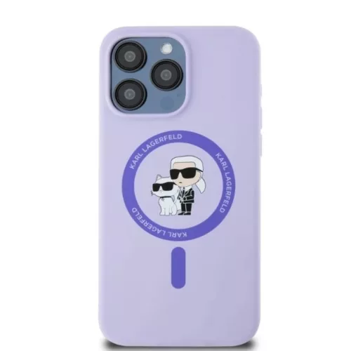  iPhone 15 Pro Max lila Original Pouch KARL LAGERFELD keménytok Szili-3666339254353 3 kép