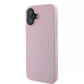  iPhone 16 Plus pink Original Case GUESS hardcase Grained Gold Ring Ma-3666339303969 2 kép