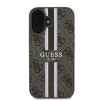  iPhone 16 Barna Eredeti Guess 4G Printed Stripes Ütésálló MagSafe-3666339342128 3 kép