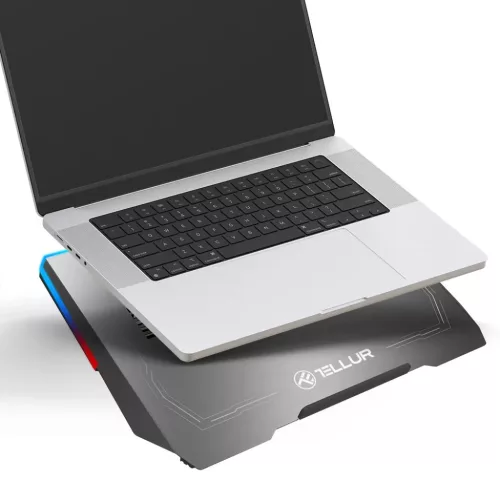 Tellur Cooler laptop hűtő Shade 17, 3 ventilátorral, RGB LED-del, U-5949120005456 3 kép