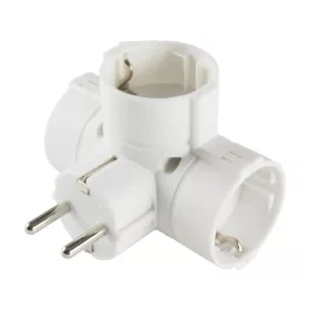 Home TPF-36 földelt hálózati T" elosztó, 3 db földelt aljzat, 2-5999084934439 2 kép