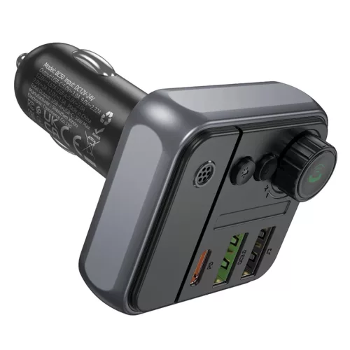 Borofone Transmitter FM BC50 Ascenso MP3, Bluetooth - 2xUSB + Type C --6941991115257 6 kép