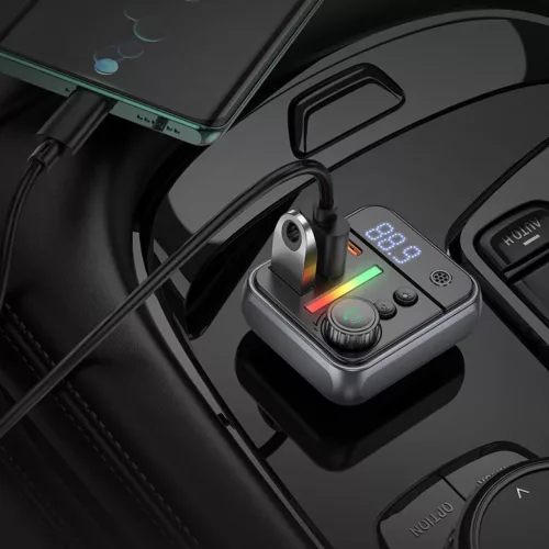 Borofone Transmitter FM BC50 Ascenso MP3, Bluetooth - 2xUSB + Type C --6941991115257 7 kép