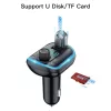 Yesido Transmitter FM Y44 MP3, Bluetooth - 2xUSB + microSD - 20W feket-6971050264664 6 kép