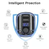 Yesido Transmitter FM Y44 MP3, Bluetooth - 2xUSB + microSD - 20W feket-6971050264664 7 kép