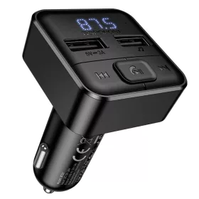   Borofone FM Transmitter BC63 Selecto MP3, Bluetooth - 2xUSB - fekete