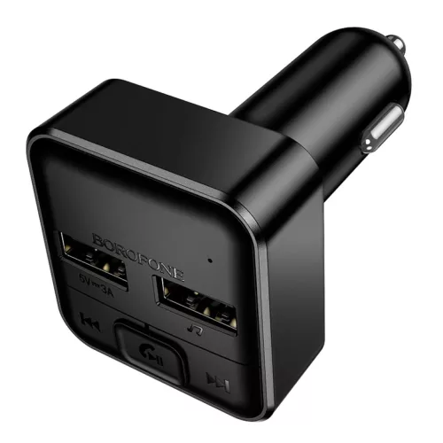 Borofone FM Transmitter BC63 Selecto MP3, Bluetooth - 2xUSB - fekete-6941991126185 5 kép