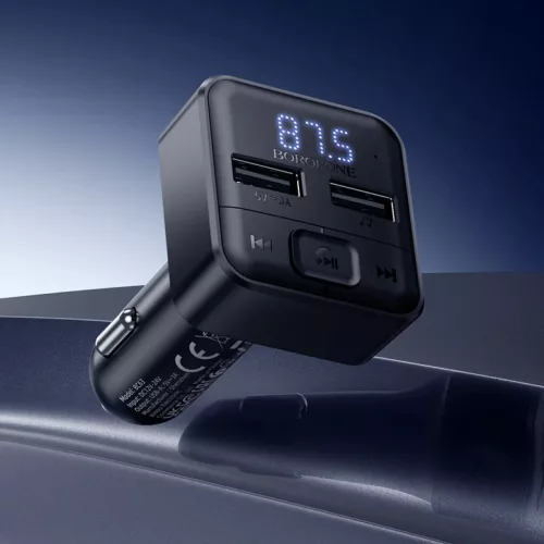Borofone FM Transmitter BC63 Selecto MP3, Bluetooth - 2xUSB - fekete-6941991126185 8 kép