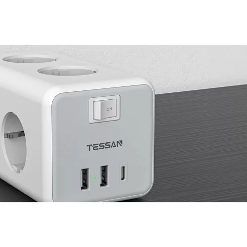 TESSAN Power strip TS-306-C-6975799313980 4 kép