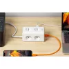 Tessan TS-306TS-C hálózati elosztó USB porttal (fehér)-6977328021878 3 kép