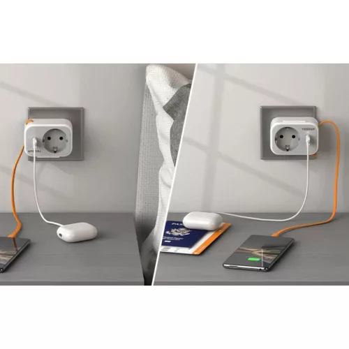 Tessan Fali Aljzat TS-332-DE  USB porttal elosztó-6975799319937 4 kép