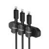 Baseus Fixer Kit kábel rendező + 15 rögzítő pánt fekete-6953156212534 4 kép