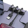 Baseus Fixer Kit kábel rendező + 15 rögzítő pánt fekete-6953156212534 5 kép
