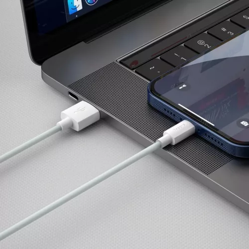 Baseus Simple Wisdom USB-Lightning kábel, 2.4A, 1.5m, 2db (fehér)-6953156230316 6 kép
