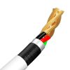 Baseus Simple Wisdom Micro USB - USB kábel, 2.1A, 1.5m (fehér) 2 db.-6953156203334 4 kép