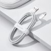Baseus Simple Wisdom Micro USB - USB kábel, 2.1A, 1.5m (fehér) 2 db.-6953156203334 8 kép