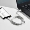Baseus Simple Wisdom Micro USB - USB kábel, 2.1A, 1.5m (fehér) 2 db.-6953156203334 10 kép