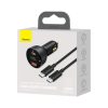 Baseus Supreme 100W Univerzális autós szivargyújtós töltő USB-A -6953156206724 8 kép