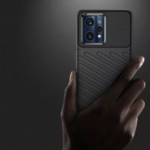 Realme 9 Pro Plus Thunder Case Flexible páncélozott tok fekete-9145576249062 3 kép