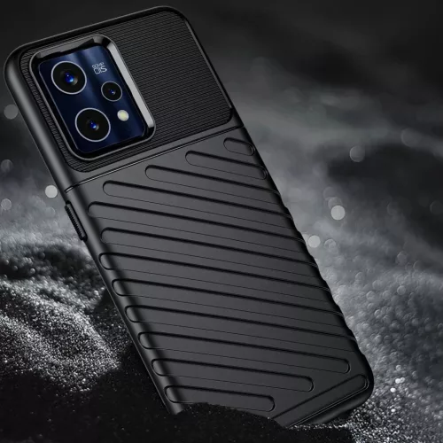 Realme 9 Pro Plus Thunder Case Flexible páncélozott tok fekete-9145576249062 5 kép