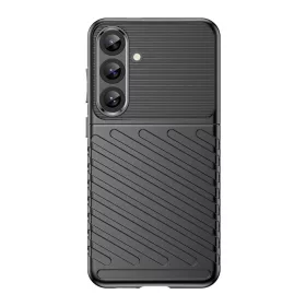 Thunder Case Samsung Galaxy S25+ szilikon páncél tok - fekete tok-5907769367946 2 kép