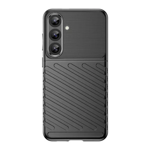 Thunder Case Samsung Galaxy S25+ szilikon páncél tok - fekete tok-5907769367946 2 kép