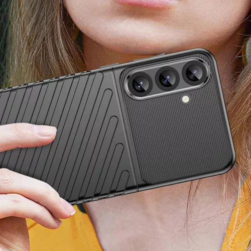 Thunder Case Samsung Galaxy S25+ szilikon páncél tok - fekete tok-5907769367946 5 kép