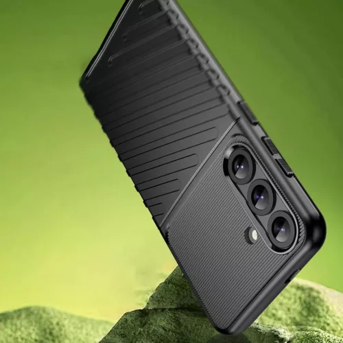 Thunder Case Samsung Galaxy S25+ szilikon páncél tok - fekete tok-5907769367946 7 kép