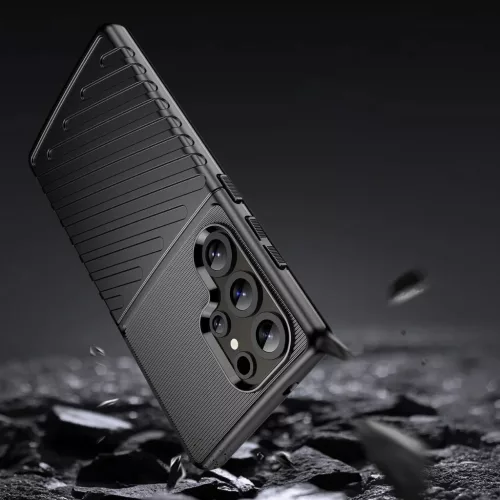 Samsung Galaxy S25 Ultra tok Thunder Case szilikon páncélozott - fek-5907769368257 4 kép