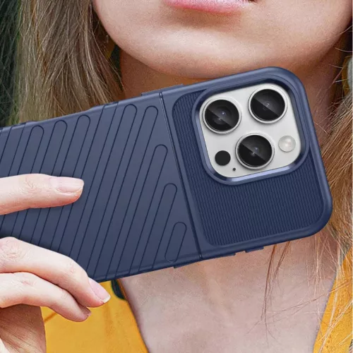 Thunder Case iPhone 16 Pro Max szilikon tok - Kék tok-5907769364884 5 kép