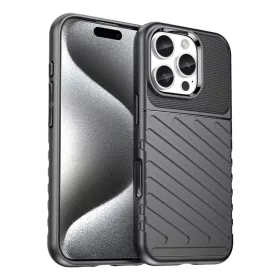 Thunder iPhone 16 Pro szilikon tok - fekete-5907769364839 1 kép