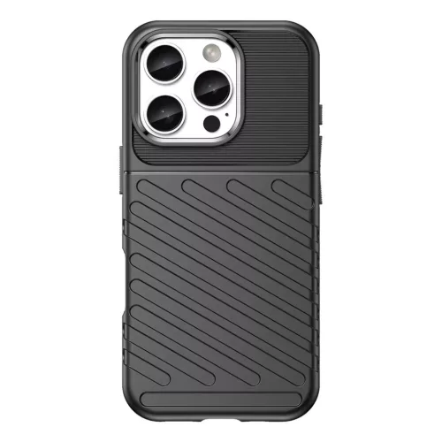 Thunder iPhone 16 Pro szilikon tok - fekete-5907769364839 2 kép
