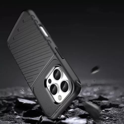 Thunder iPhone 16 Pro szilikon tok - fekete-5907769364839 3 kép