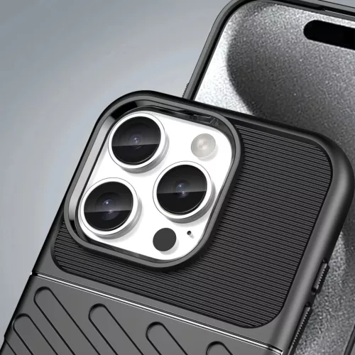 Thunder iPhone 16 Pro szilikon tok - fekete-5907769364839 6 kép