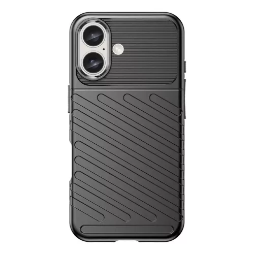 Thunder Case iPhone 16 szilikon tok - fekete-5907769364815 2 kép