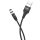 HOCO U76 Fresh USB - Lightning kábel 2A mágneses fejjel 1.2m fekete-6931474716705 1 kép