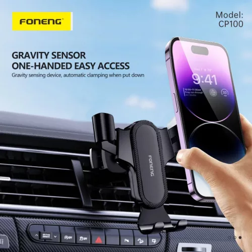 Foneng Car holder CP100 gravity szellőzőre erősíthető autós tele-6970462519829 6 kép