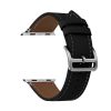Bőr szíj Apple Watch 42/44/45/49 design 1 fekete-5900217439325 2 kép